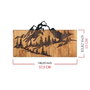 Wallity Nature Accesorio decorativo de pared Negro y Nogal